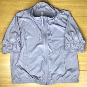 GAP short sleeve athletic zip up jacket